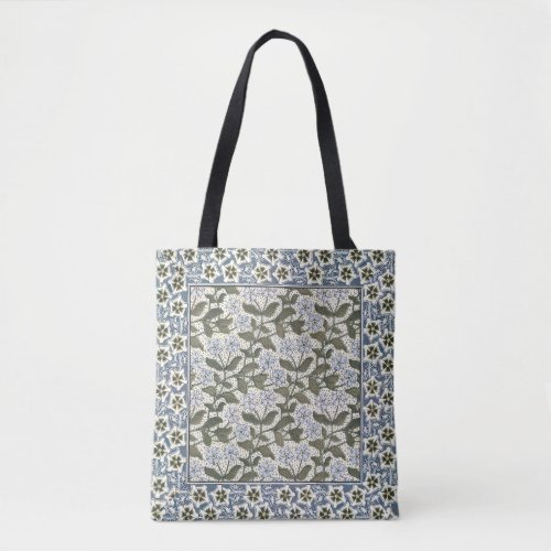 Summer Periwinkle Flower Pretty Elegant Floral Tote Bag