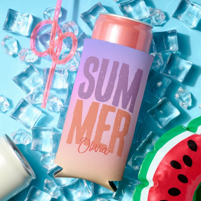 Summer Personalized Seltzer Can Cooler (In Situ Summer)