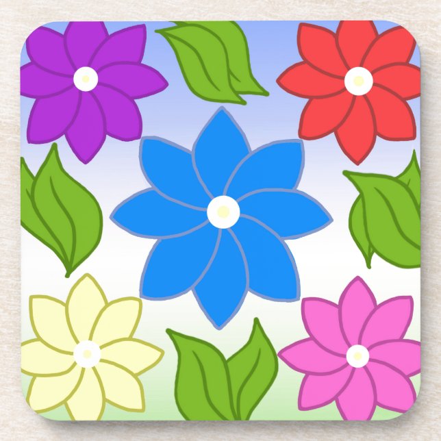 Summer Petals Beverage Coaster (Front)