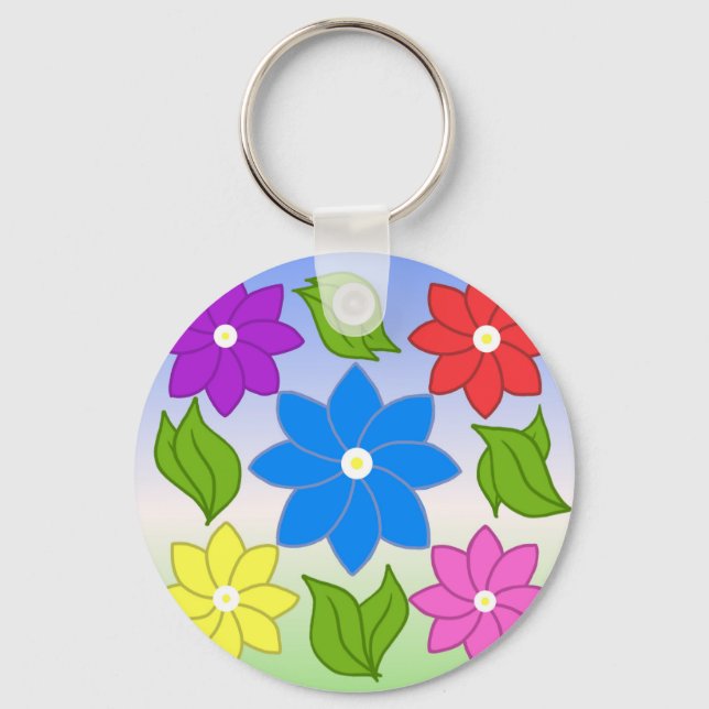Summer Petals Keychain (Front)