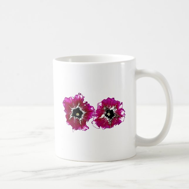 Summer Petunias Coffee Mug (Right)