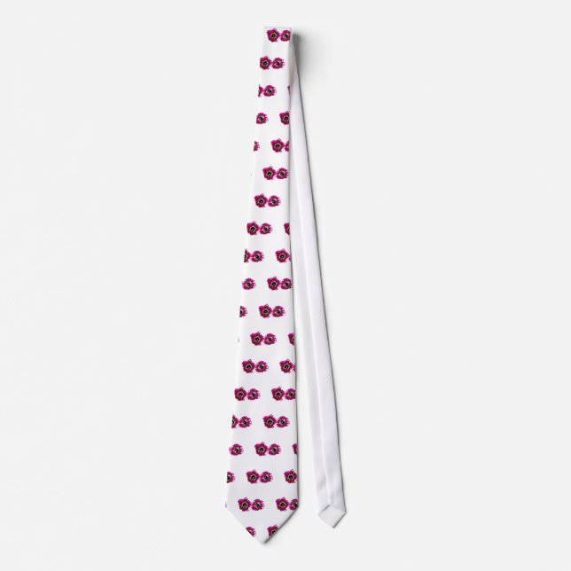 Summer Petunias Neck Tie (Front)