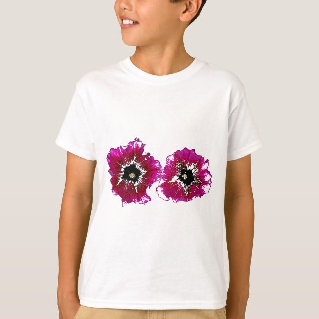 Summer Petunias T-Shirt (Front)