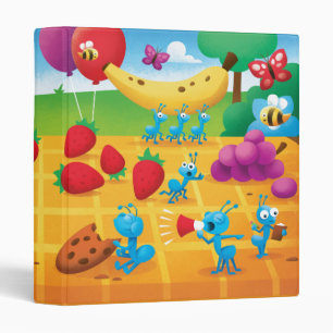 Summer Picnic 3 Ring Binder