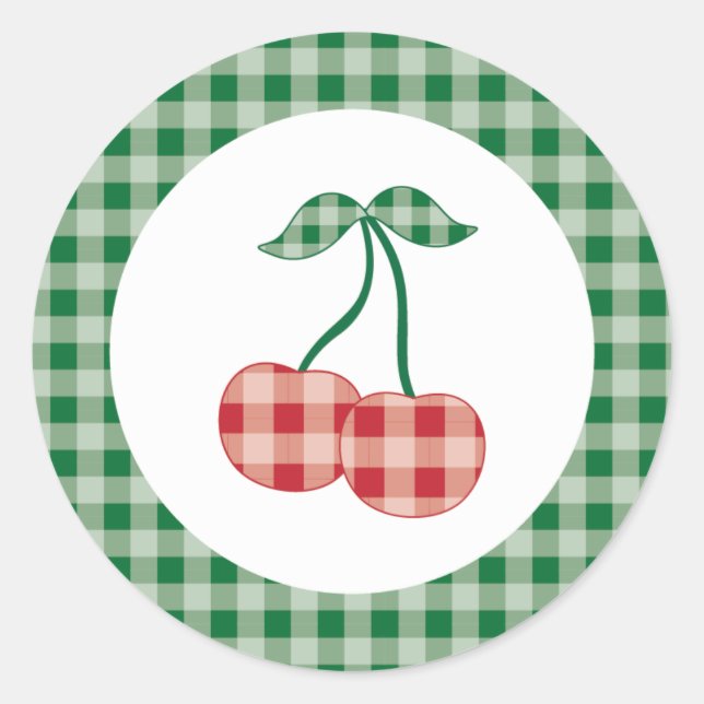 {Summer Picnic} Cherry Stickers (Front)