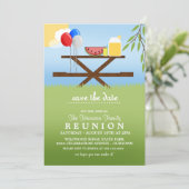 Summer Picnic Family Reunion Invitations (Standing Front)
