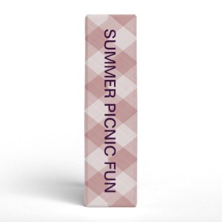 Summer Picnic Gingham Checkered Tablecloth: Plum binder