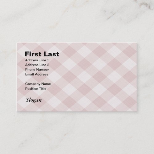 Summer Picnic Gingham Checkered Tablecloth Plum Business Card