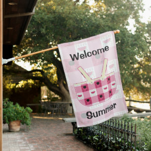 Summer Picnic House Flag