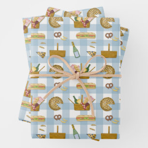 Summer Picnic in the Park Housewarming Hostess Wrapping Paper Sheets