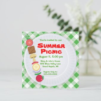 Summer Picnic Invitation | Zazzle