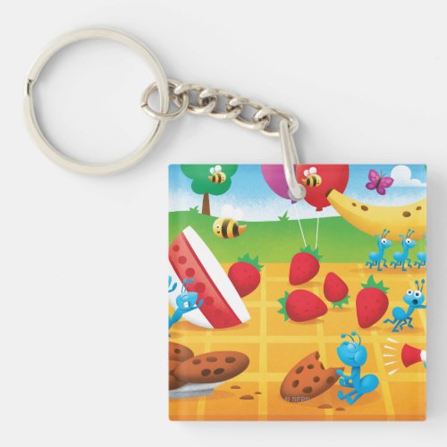 Summer Picnic Keychain