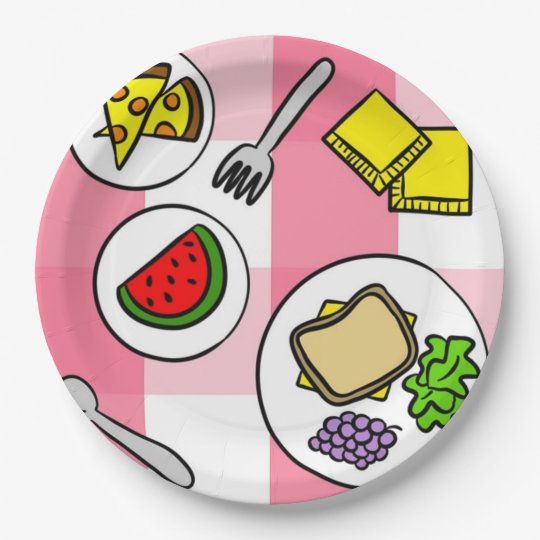 Summer Picnic Paper Plate