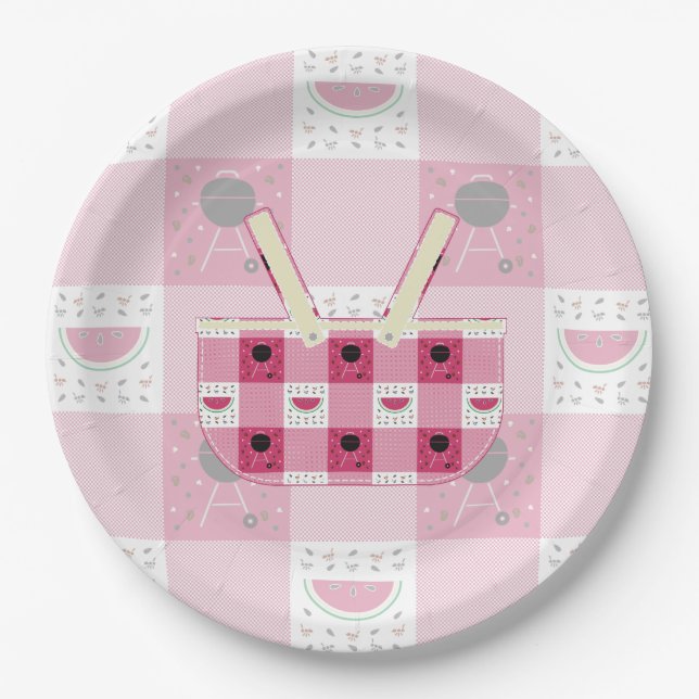 Summer Picnic Paper Plate (Front)