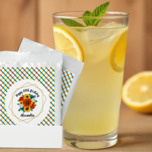 Summer Picnic Party Geometric Floral Lemonade Drink Mix