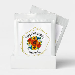 Summer Picnic Party Geometric Floral Margarita Drink Mix