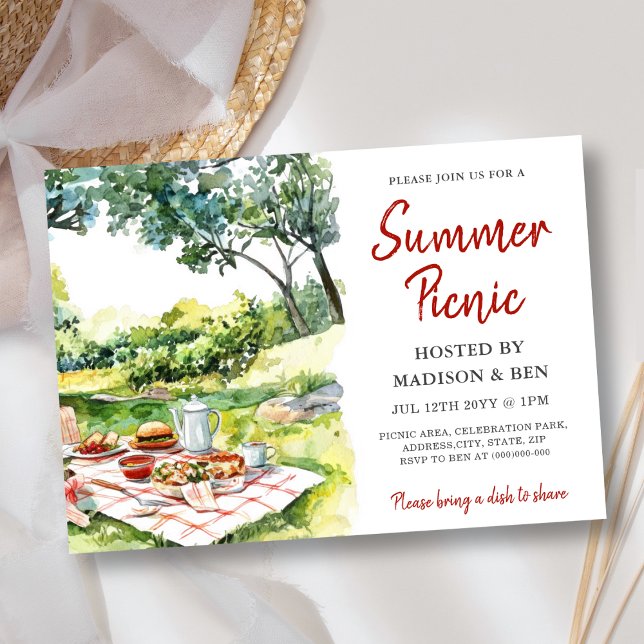 Summer Picnic Party Invitation (Creator Uploaded)