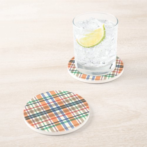 Summer Picnic Plaids Coaster