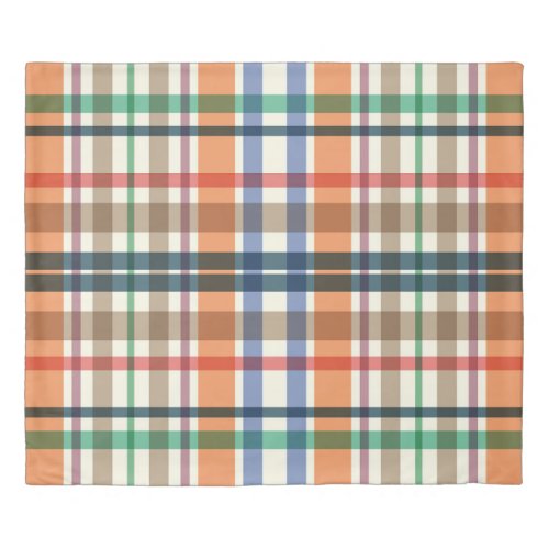 Summer Picnic Plaids Duvet Cover