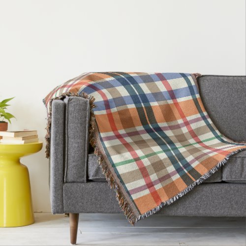 Summer Picnic Plaids Throw Blanket