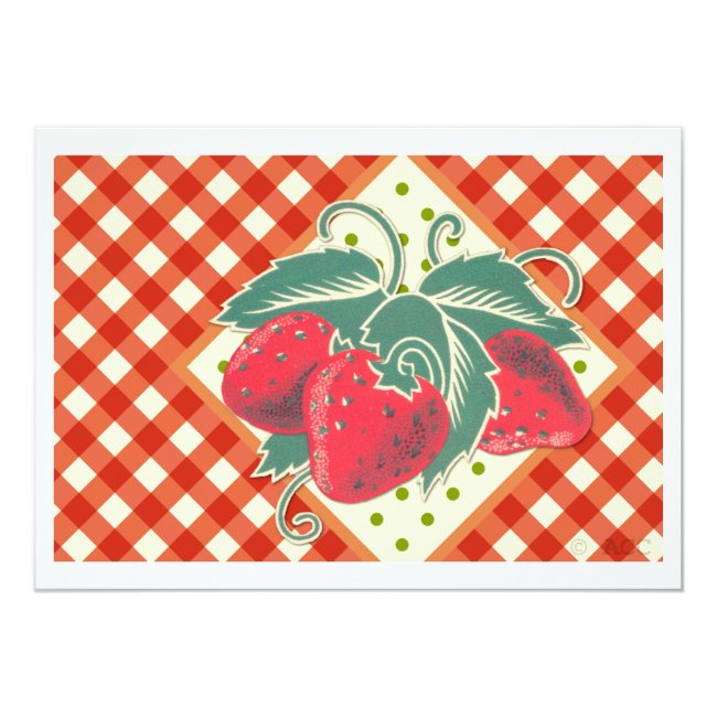 Summer Picnic Red White Checkered Tablecloth