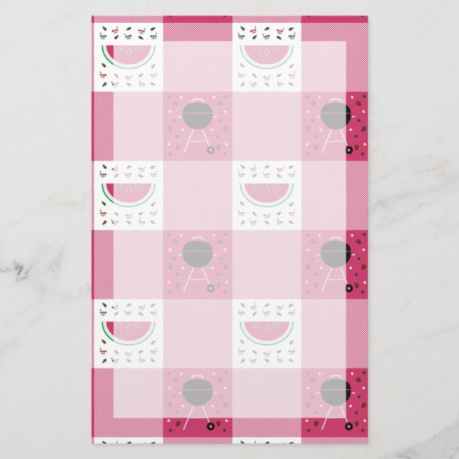 Summer Picnic Stationery (Front)