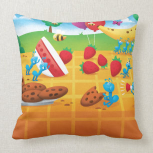 Summer Picnic Throw Pillow