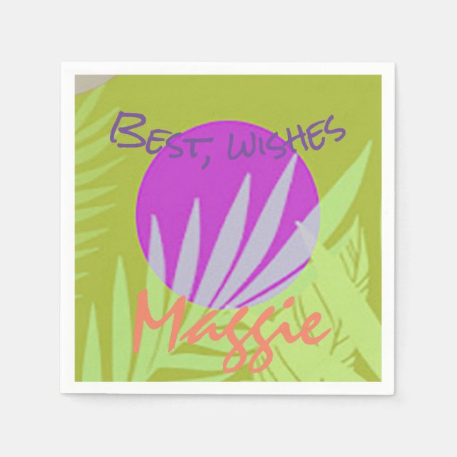 Summer Picnics, Vacation and Birthdays  Napkins (Front)