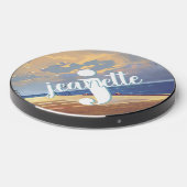 Summer Pier Name Monogram Wireless Charger (Front 2)