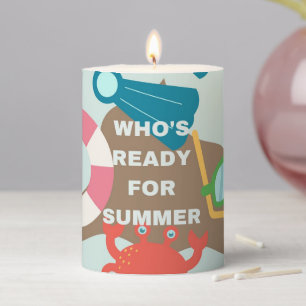 Summer Pillar Candle