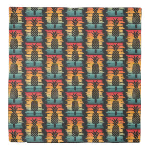 Summer Pineapple Ice Drop Duvet Cover