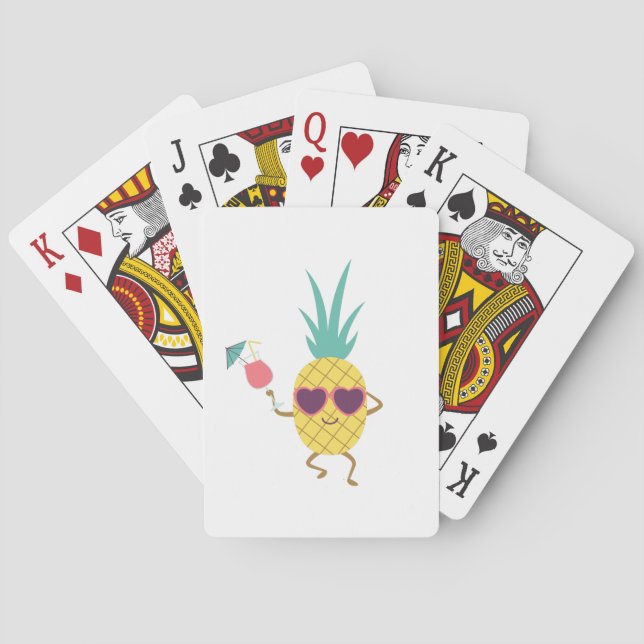 Summer Pineapple Poker Cards (Back)