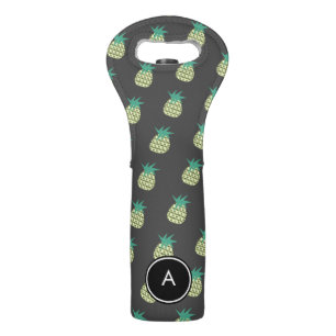 Summer Pineapple Sweet Tropical Pattern Wine Bag