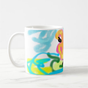Summer pink flamingos lovely coffee mug