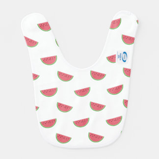 Summer Pink Green Watermelon Double Sided Baby Bib