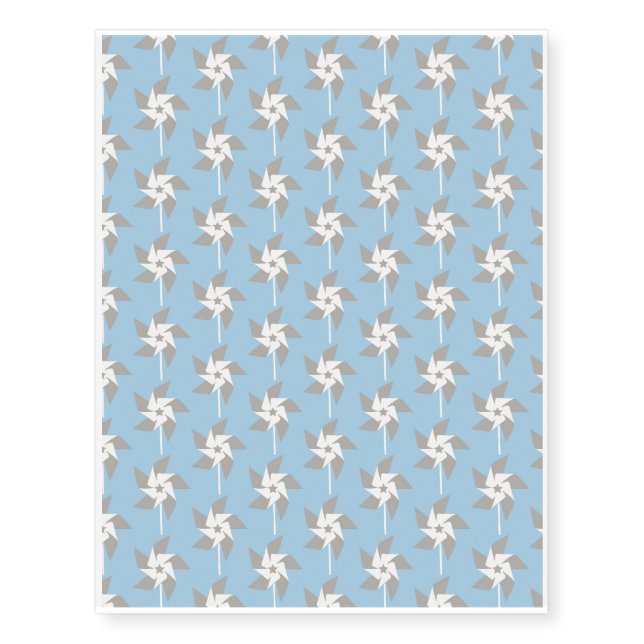 Summer Pinwheels Temporary Tattoos (Front)