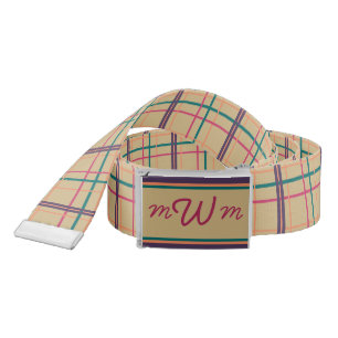 Summer Plaid Casual Belt