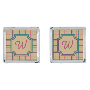 Summer Plaid Cufflinks