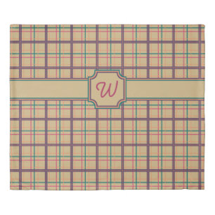 Summer Plaid Duvet Cover