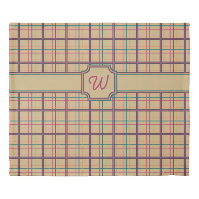 Summer Plaid Duvet Cover (Front)