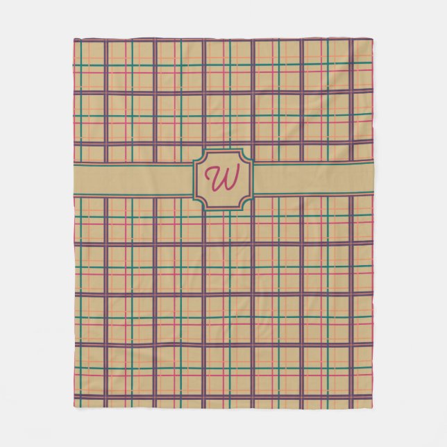 Summer Plaid Fleece Blanket (Front)