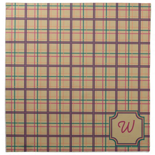 Summer Plaid Napkin