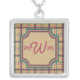 Summer Plaid Necklace