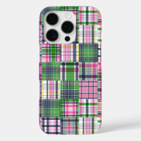 Summer Plaid Pink Madras Patchwork