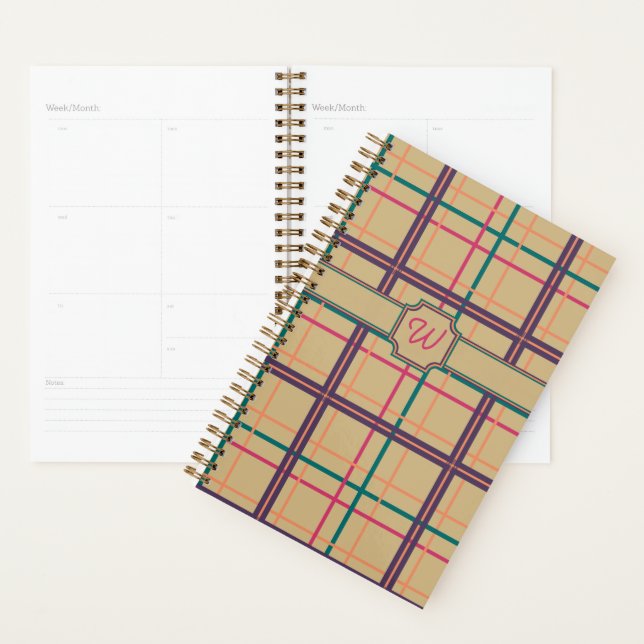 Summer Plaid Planner (Display)