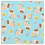 Summer Pomeranian Fabric