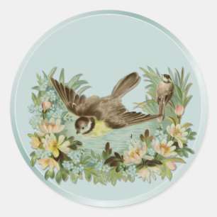 Summer Pond Classic Round Sticker