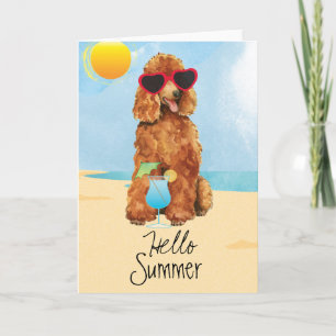 Summer Poodle Card