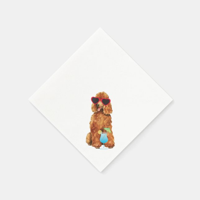 Summer Poodle Napkins (Corner)