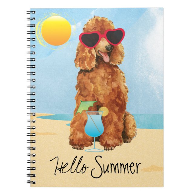 Summer Poodle Notebook (Front)